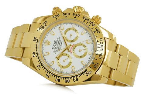 rolex daytona weißes zifferblatt|rolex daytona gold.